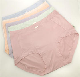 MH竹纤维女士素色加大版内裤32981