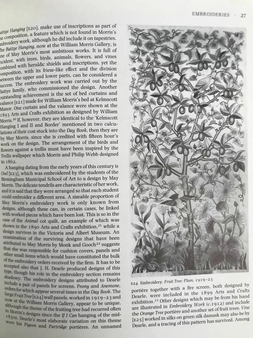 威廉·莫里斯与莫里斯公司纺织品图集，1861-1940 88幅插图（24幅彩色） 平装18开 商品图14