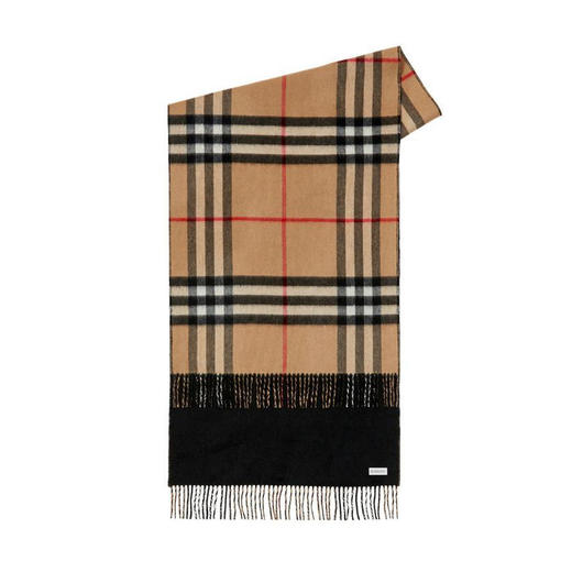 【一】BURBERRY 巴宝莉 男女通用格纹羊绒围巾 格子 8078443 A1189 商品图0
