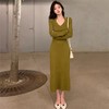 2025年春装【新款针织连衣裙子 女茶歇法式】打底毛衣 包臀修身 针织衫长裙 商品缩略图7
