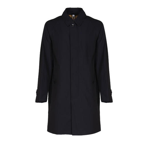 BURBERRY 巴宝莉 男士棉质卡姆登版型中长款风衣 蓝色 8065463 A1291 商品图0