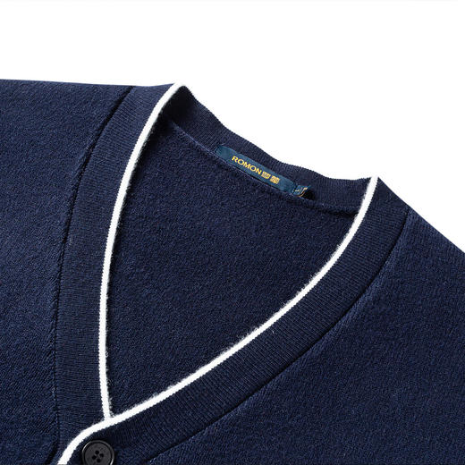 27DKLX9809【经典款】罗蒙时尚针织衫男士外套春秋百搭外套男士针织衫开衫男外套 商品图4