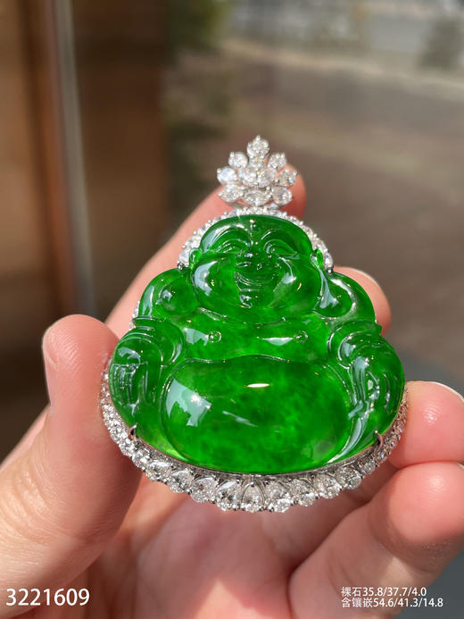 老坑帝王绿佛公吊坠【3221609】具体价格微信咨询 商品图1