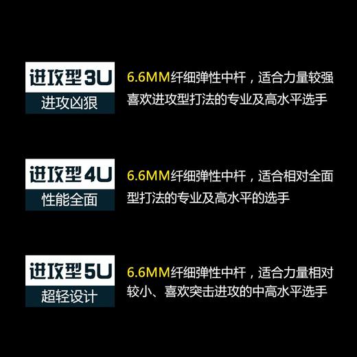 【双11大促进行中】李宁羽毛球拍雷霆80黑金 谌龙雷霆系列同款球拍3U/4U/5U 商品图3