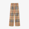【一】BURBERRY 巴宝莉 女士格纹棉质斜纹休闲长裤 格子 8071101 A7028 商品缩略图0