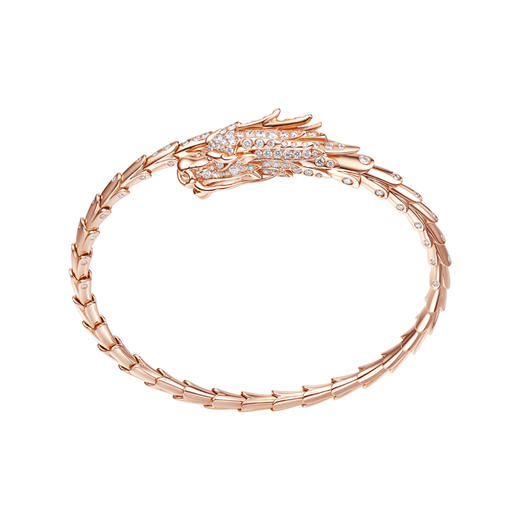 ［东方有境］18K金镶钻手镯 #生肖龙 #御乾 商品图0