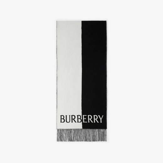 BURBERRY 巴宝莉 男女同款马术骑士徽标羊毛羊绒混纺围巾 混色 8074836 A6590 商品图1
