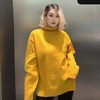 107WS高领休闲毛织上衣31023（黄） 冬季 307054032105 商品缩略图0