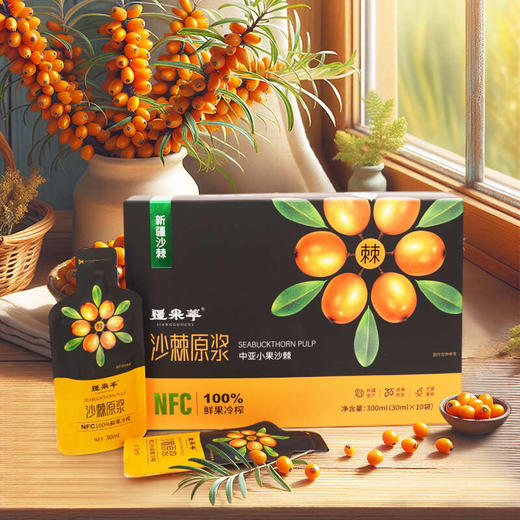 s疆果萃NFC中亚小果沙棘原浆 新疆沙棘汁 商品图0
