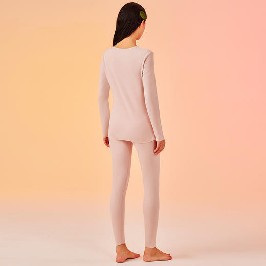 I‘d爱帝女式无痕裁双面磨绒锁温蓄热保暖内衣套装 商品图5