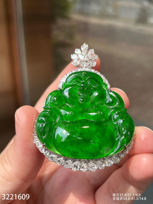 老坑帝王绿佛公吊坠【3221609】具体价格微信咨询 商品图3