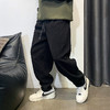 徐太浪冬季厚款休闲裤男士潮牌宽松直筒纯色痞帅百搭抽绳运动长裤 商品缩略图3