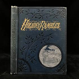 约19世纪后期 英格兰与威尔士的假期漫游 数十幅精美插图 漆布精装大32开