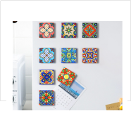 印花陶瓷冰箱贴方形