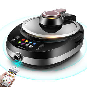 九阳（Joyoung） 炒菜机全自动智能料理炒菜机器人家用多功能烹饪锅炒菜锅烧菜锅无油炒J7 黑色