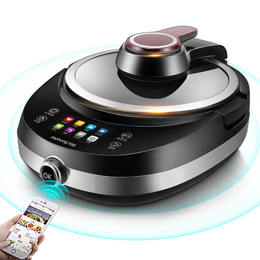 九阳（Joyoung） 炒菜机全自动智能料理炒菜机器人家用多功能烹饪锅炒菜锅烧菜锅无油炒J7 黑色 商品图0