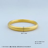 【限时克减150元】足金999.9 【油亮版本】古法空心(面宽约7.3-7.7mm)宽面泥鳅背内莲花心经固口手镯(AIGFSZ00014)（预售产品下单后不退款不退货不换货不补差价） 商品缩略图3