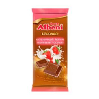 优客牌阿乐巴尼草莓酸奶夹心巧克力（方）85g