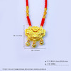 【限时7.5折】【定价黄金】足金 3D硬金双面连年有余双鱼锦鲤锁包莲花平安如意锁包空心铃铛挂绳吊坠成品项链(厚约8.3mm)(AA3DDZ00008)（预售产品下单后不退款不退货不换货不补差价） 商品缩略图4