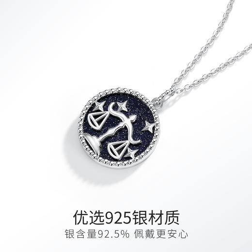 Winy925纯银十二星座系列项链送女友闺蜜节日生日礼物 商品图2