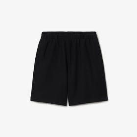 【一】BURBERRY 巴宝莉 男士马术骑士徽标贴花棉质休闲短裤 黑色 8082000 A1189