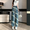 【特惠不退换】渐变牛仔裤女秋百搭时尚高腰显瘦休闲简约阔腿长裤  SKW-GMX-7728# 商品缩略图2