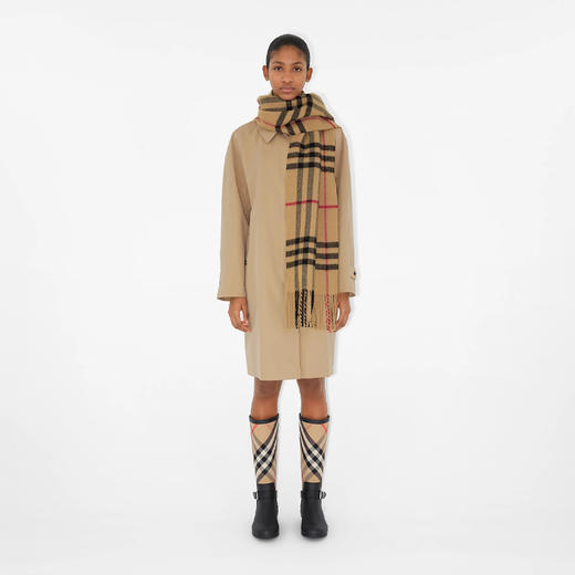 BURBERRY 巴宝莉 女士格纹羊毛羊绒混纺围巾 格子 8076997 A7026 商品图2