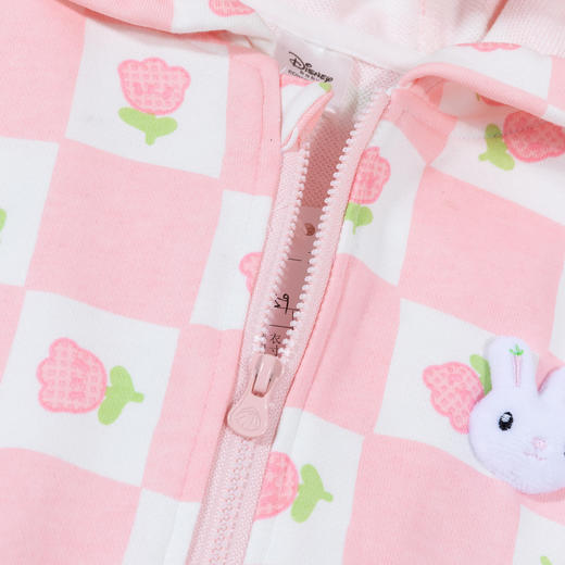 贝贝怡儿童外套女童拉链百搭2024新款春装休闲连帽外衣外套 商品图5