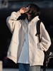 春秋季新款【休闲风华夫格外套女 纯色连帽开衫】夹克外套潮 商品缩略图1