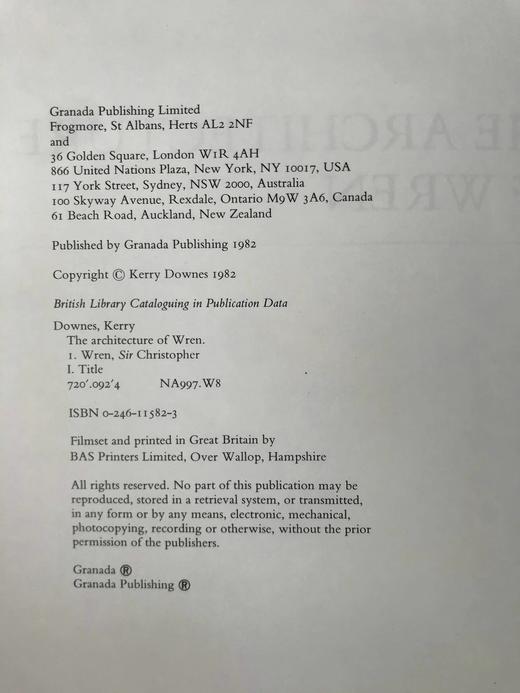 克里斯托弗·雷恩建筑图集 200幅插图 精装16开 商品图4