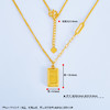 【限时克减150元】足金999.9  【精品】空心暴富小金条小金砖AB链调节套链(OTL00162)（预售产品下单后不退款不退货不换货不补差价（预售产品下单后不退款不退货不换货不补差价 商品缩略图3