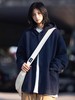春秋季新款【休闲风华夫格外套女 纯色连帽开衫】夹克外套潮 商品缩略图0
