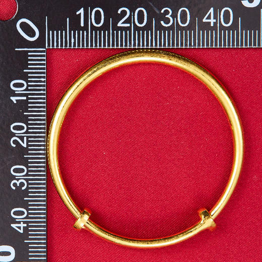 【限时克减150元】足金999.9 #儿童/宝宝 空心大肚拉管BB镯宝宝镯童镯（单只）(TZ00011)（预售产品下单后不退款不退货不换货不补差价）（预售产品下单后不退款不退货不换货不补差价） 商品图3