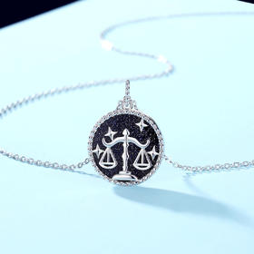 Winy925纯银十二星座系列项链送女友闺蜜节日生日礼物