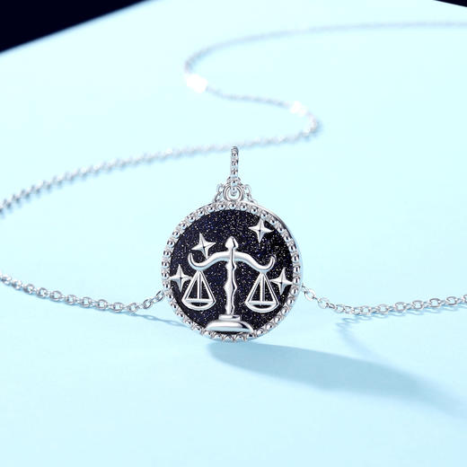 Winy925纯银十二星座系列项链送女友闺蜜节日生日礼物 商品图0