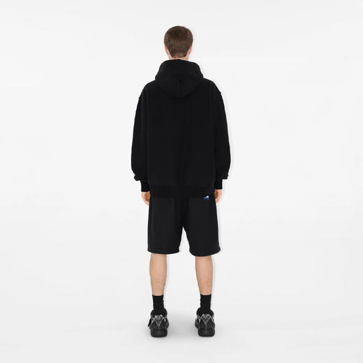 【一】BURBERRY 巴宝莉 男士马术骑士徽标贴花棉质休闲短裤 黑色 8082000 A1189 商品图2