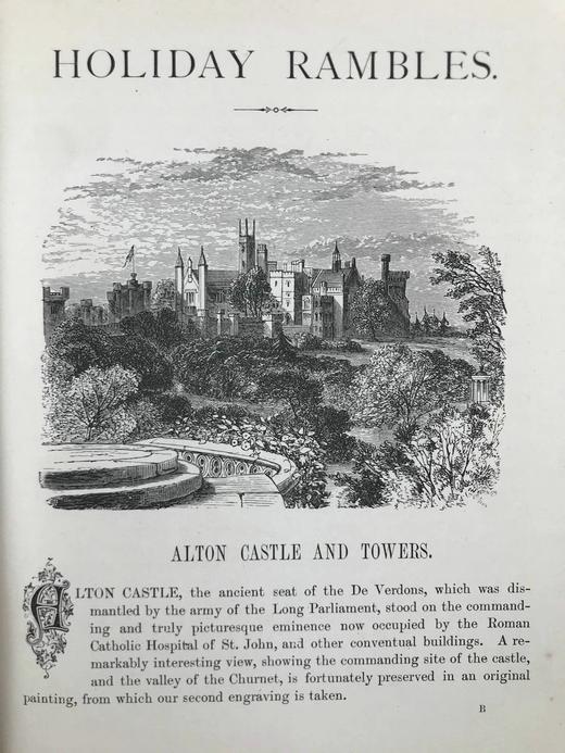 约19世纪后期 英格兰与威尔士的假期漫游 数十幅精美插图 漆布精装大32开 商品图9