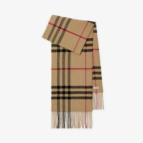 BURBERRY 巴宝莉 女士格纹羊毛羊绒混纺围巾 格子 8076997 A7026