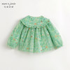 马克珍妮女童甜美娃娃领网纱衬衫儿童衬衣上衣2024春装新款240318 商品缩略图1