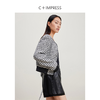 西嘉C+IMPRESS/西嘉羊毛黑白格小香风外套女撞色花呢新款气质短款夹克WT2401028 商品缩略图1