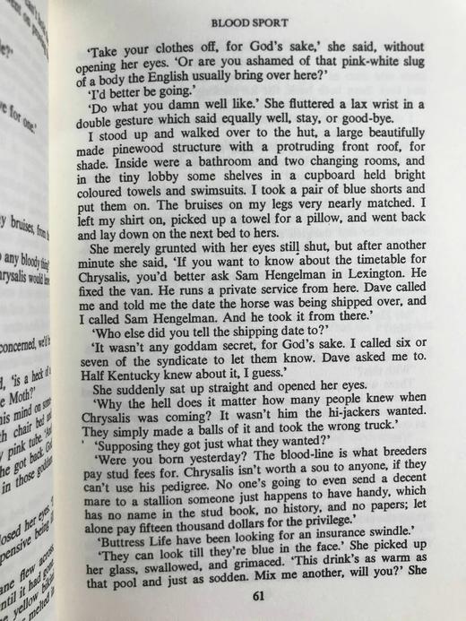 迪克·弗朗西斯《血腥运动》 4幅插图 苍鹭出版社复古精装本 商品图8