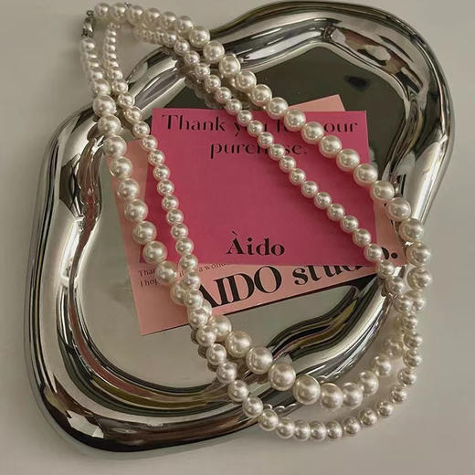 【福利款】元宝扣 复古施家正圆珍珠 商品图1