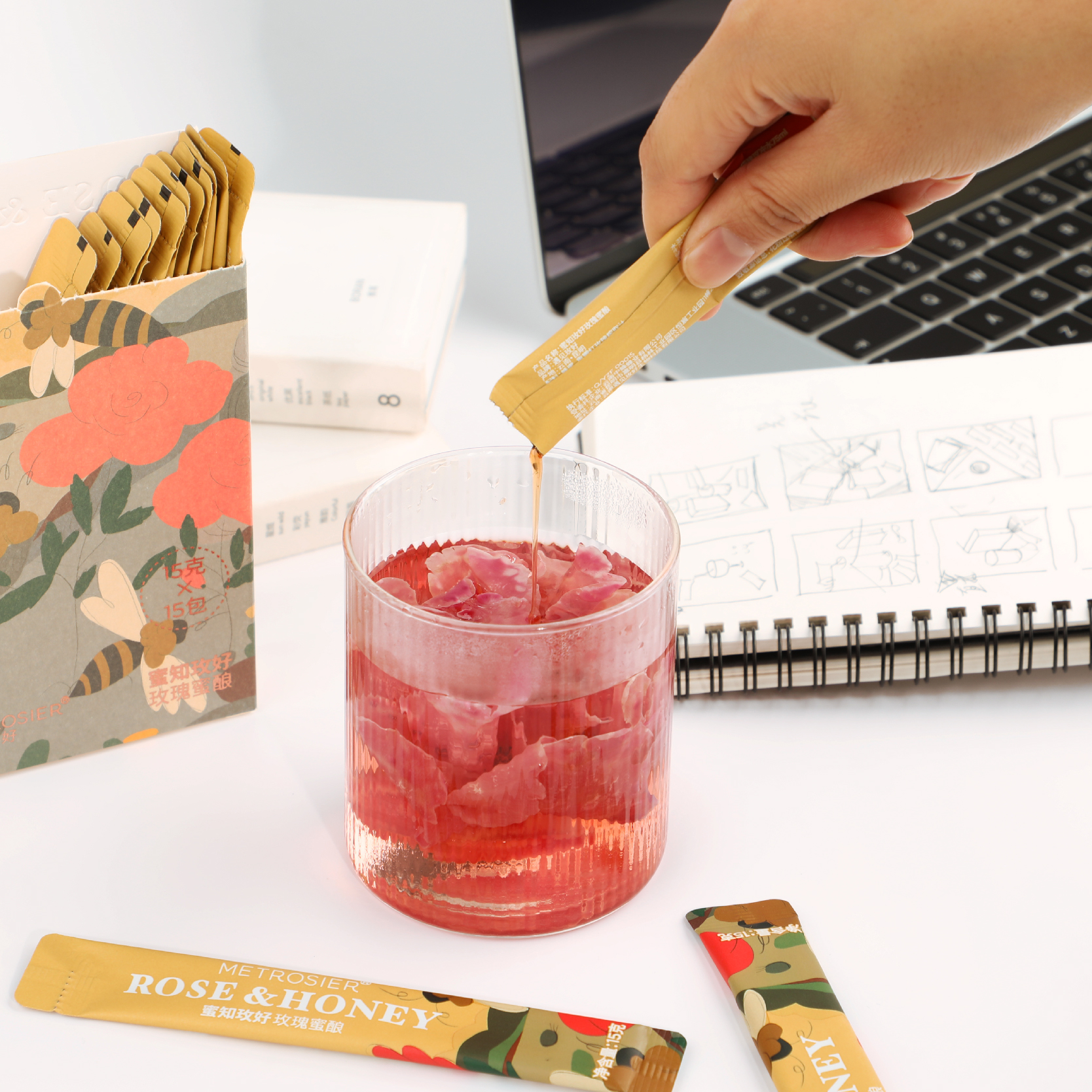 玫瑰花雪山白花蜜○ 遇见玫好