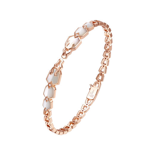 ［东方有境］18K金镶钻手镯 #生肖龙 #龙灵 商品图1