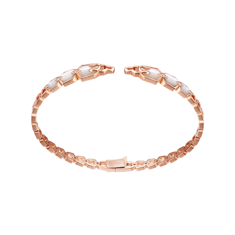 ［东方有境］18K金镶钻手镯 #生肖龙 #龙灵