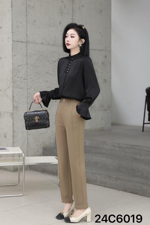 486019国风盘扣衬衫。黑 红  米 L XL 商品图8