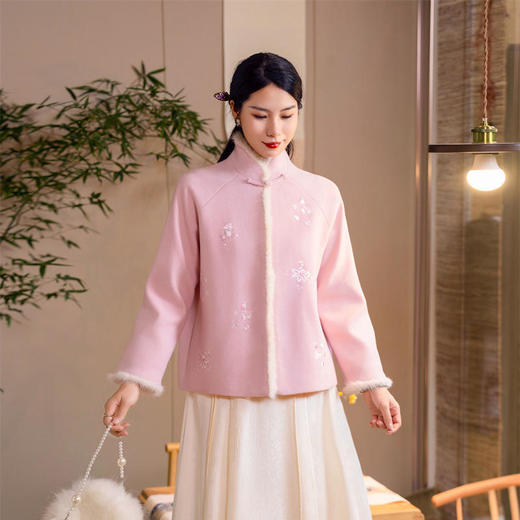 TZF-新中式刺绣复古改良旗袍外套 商品图4