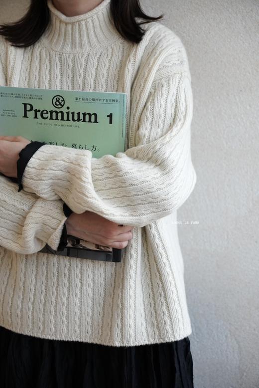 ECOLE DE CURIOSITES 渔夫华夫格罗纹套头毛衣 商品图2