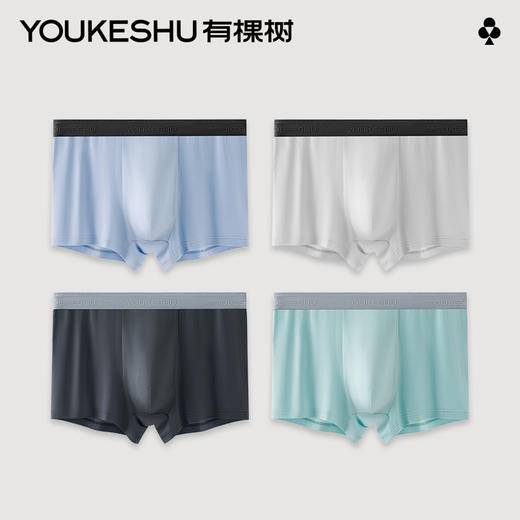 有棵树40支兰精莫代尔男士内裤3条装-U1066 商品图0