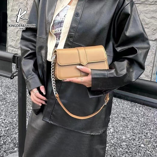2024经典鲨春季新款法式时尚百搭法棍女士斜挎波KGB53-D192991 商品图2
